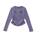 High-Quality Purple Slim-Fit Long Sleeve