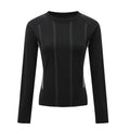 Black Athletic Slim-Fit Long Sleeve