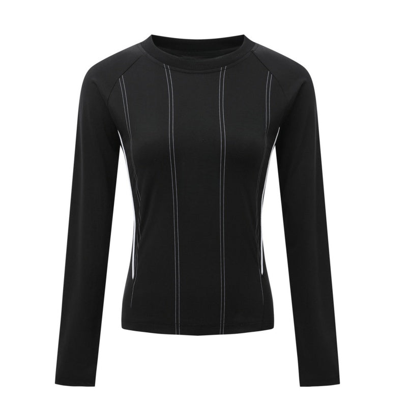 Black Athletic Slim-Fit Long Sleeve