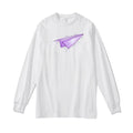 Creative Paper Airplane Print Long Sleeve