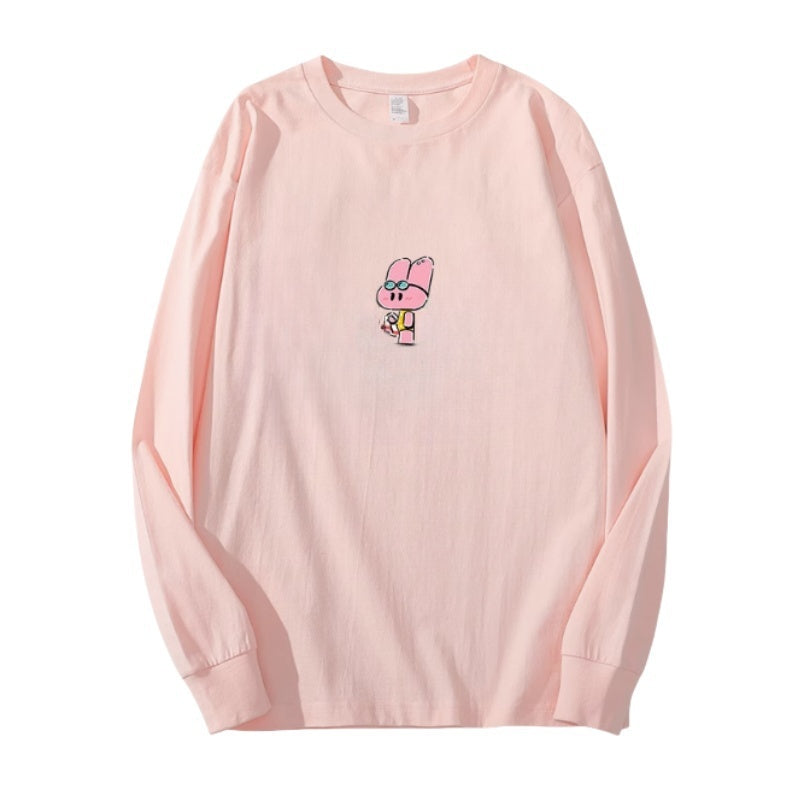 Light Pink Casual Solid Long Sleeve