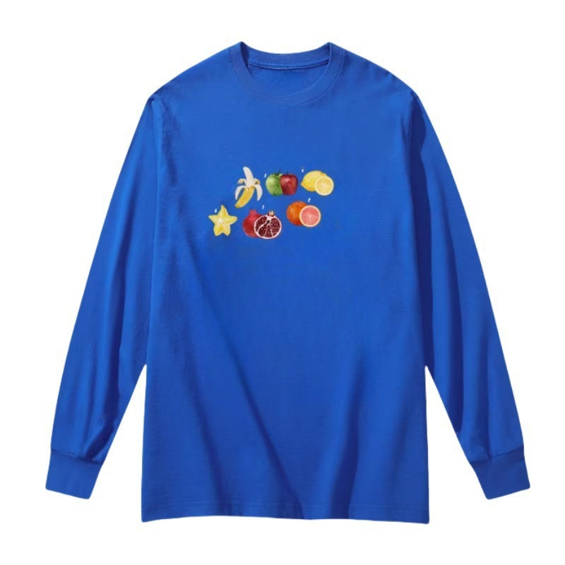 Hand-Painted Fruit Art Long Sleeve